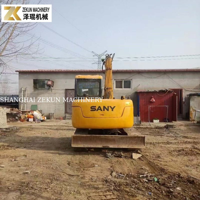 मूल चित्रित 7T Sany 75 उत्खनन SY75C-9 SY75C PRO सेकंड हैंड डिगर