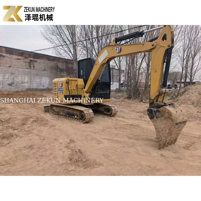 CAT 305.5E2 कैटरपिलर की हाइड्रोलिक अंगूठे के साथ 5.5 टन का इस्तेमाल किया क्रॉलर खुदाई मशीन