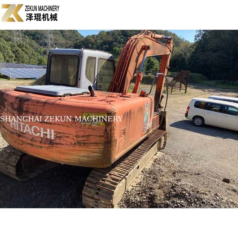 मूल रंग 12 टन का इस्तेमाल किया हिताची EX 120 खुदाई मशीन EX120-5 60.5Kw ISUZU इंजन के साथ