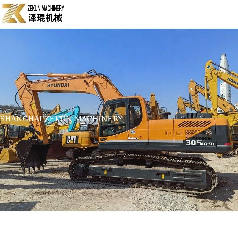 30 टन प्रयुक्त हुंडई 305 खुदाई मशीन 305LC 305LC-9T कोरिया से 1.4m3 बाल्टी