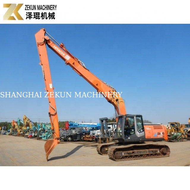 मूल ZX200LC-3 लंबी बांह खुदाई मशीन 20T क्षमता और लंबी पहुंच बूम