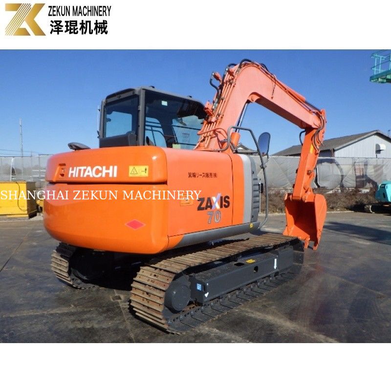 लघु मिनी 7 टन हिताची ज़ैक्सिस 70 क्रॉलर खुदाई ZX70 2001-4000 कार्य घंटों के साथ