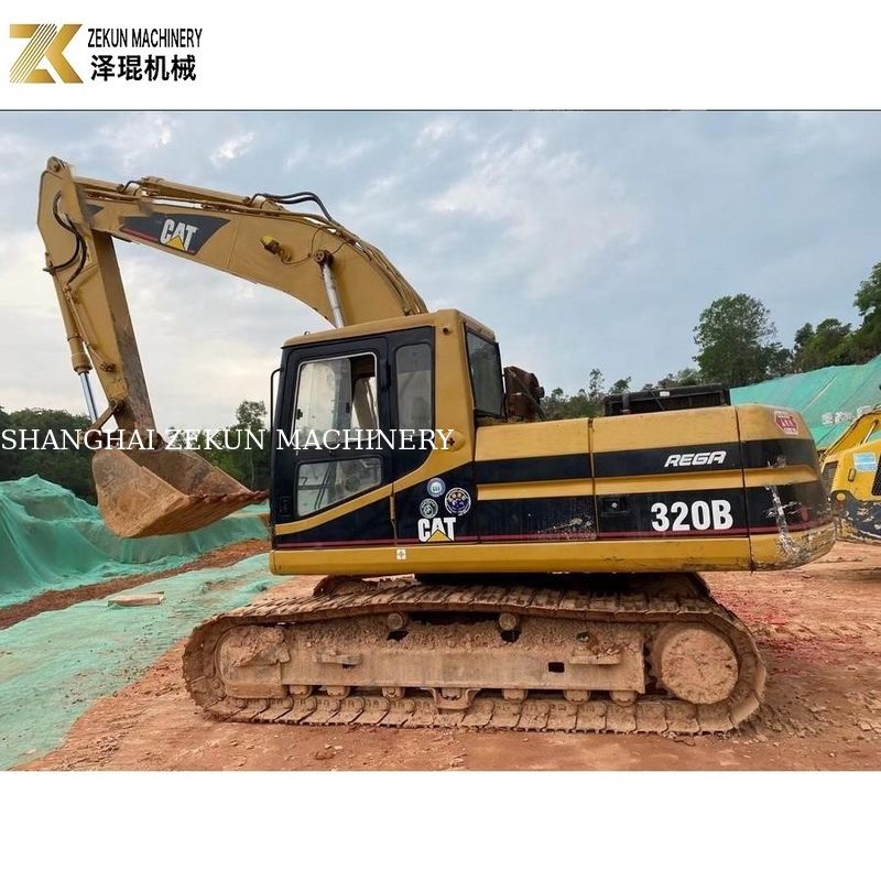 इस्तेमाल किया CAT320 क्रॉलर खुदाई मशीन 20.6T जापान से आयातित मूल पेंट
