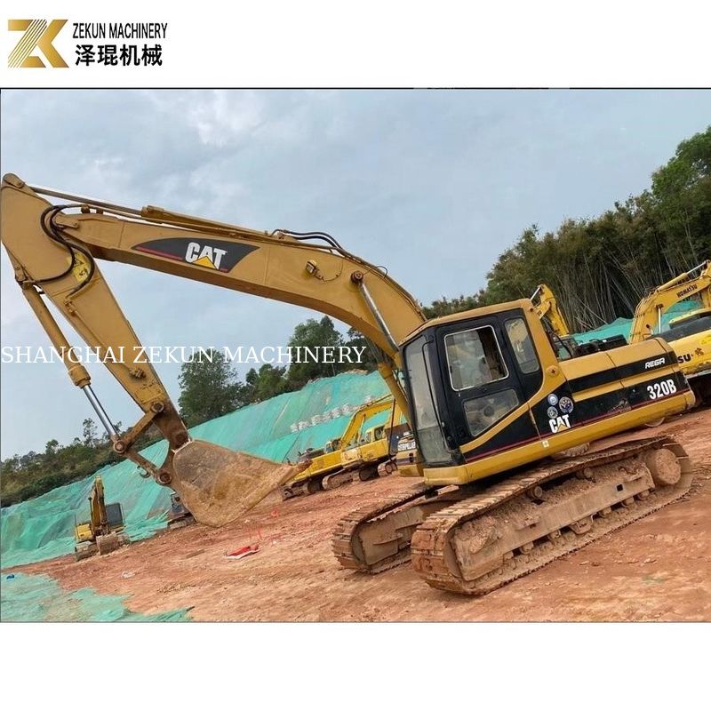 इस्तेमाल किया CAT320 क्रॉलर खुदाई मशीन 20.6T जापान से आयातित मूल पेंट