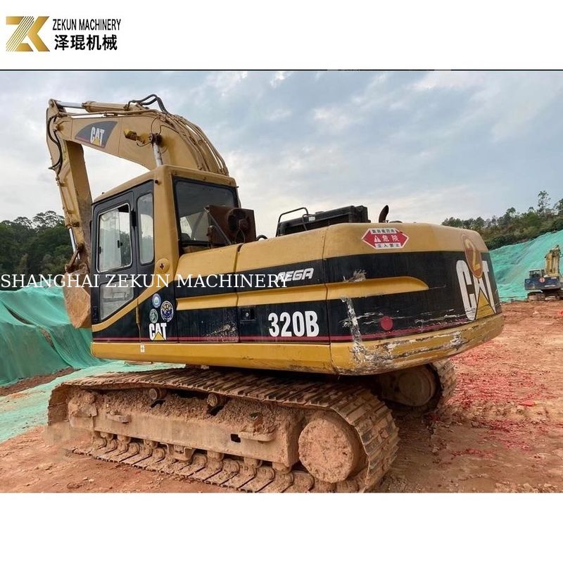 इस्तेमाल किया CAT320 क्रॉलर खुदाई मशीन 20.6T जापान से आयातित मूल पेंट
