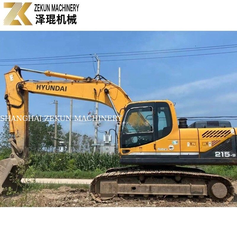 112KW 2018 हुंडई R215 खुदाई 215-9 21.5 टन सेकंड हैंड खुदाई
