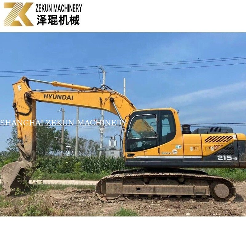 112KW 2018 हुंडई R215 खुदाई 215-9 21.5 टन सेकंड हैंड खुदाई