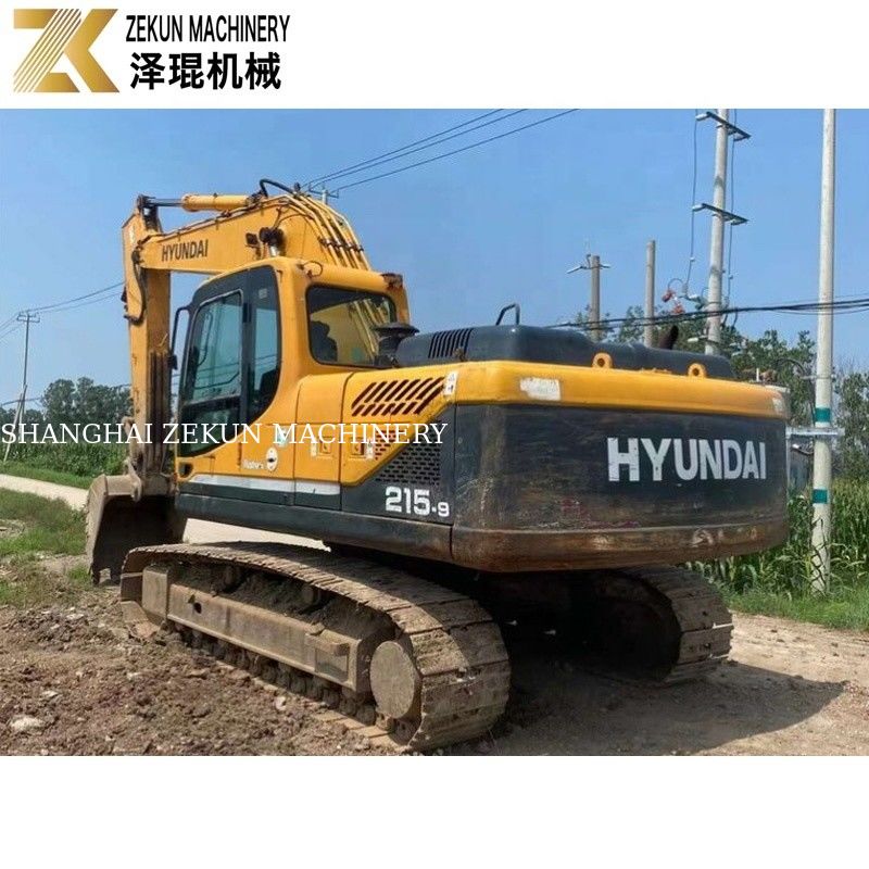 112KW 2018 हुंडई R215 खुदाई 215-9 21.5 टन सेकंड हैंड खुदाई