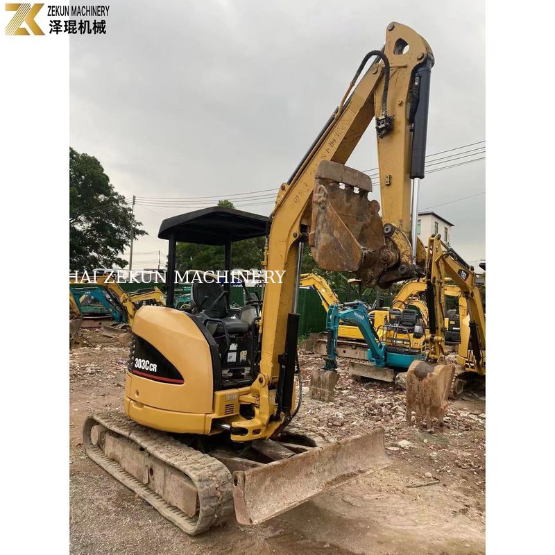 0.03M3 बाल्टी क्षमता CAT303 CCR 303E आपकी आवश्यकताओं के लिए प्रयुक्त मिनी खुदाई मशीन