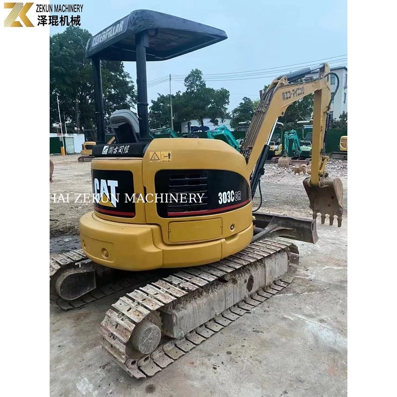 0.03M3 बाल्टी क्षमता CAT303 CCR 303E आपकी आवश्यकताओं के लिए प्रयुक्त मिनी खुदाई मशीन