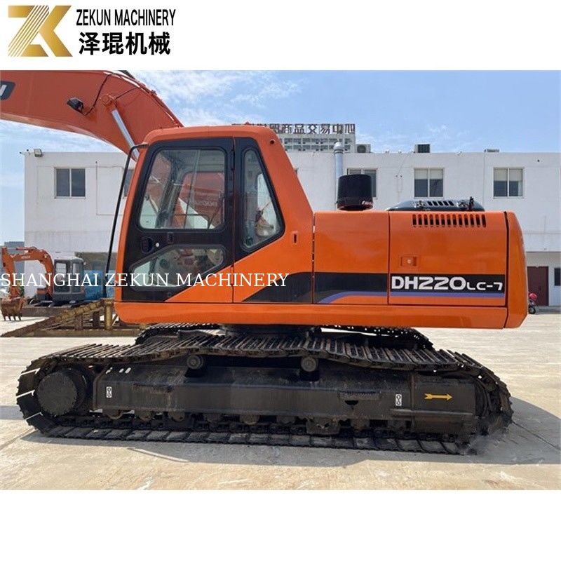 प्रयुक्त पृथ्वी खुदाई 22 टन Doosan 220 खुदाई DH220LC-7 इंजन 21400 K