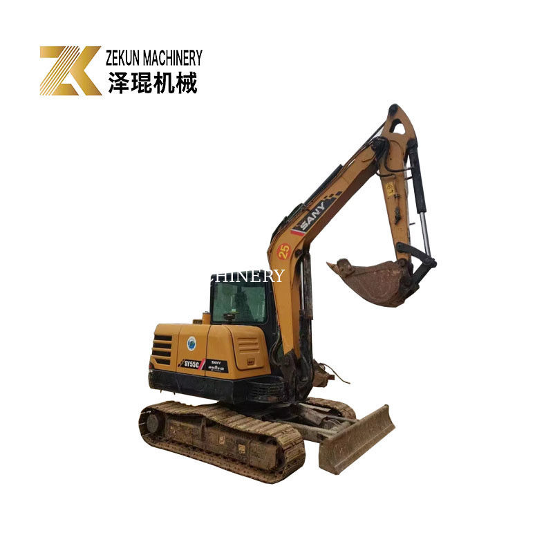 2021 SANY SY 55C 5.5 टन कम कार्य घंटों के साथ खुदाई मशीन