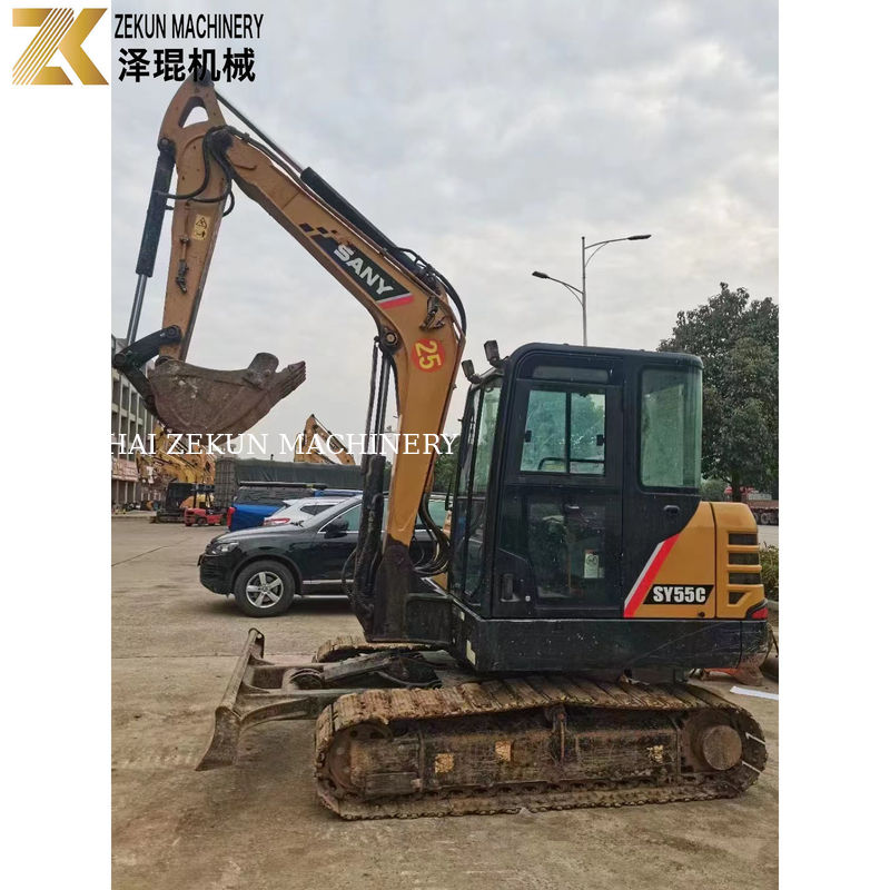 2021 SANY SY 55C 5.5 टन कम कार्य घंटों के साथ खुदाई मशीन