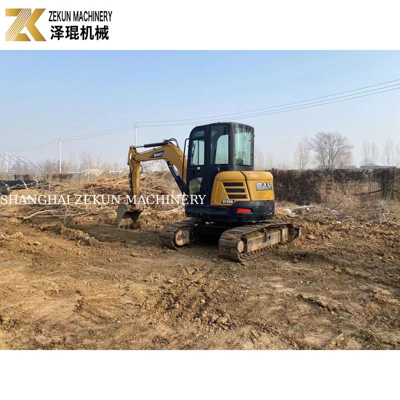 SANY SY55U 5.5T अन्य हाइड्रोलिक पंप के साथ इस्तेमाल किया गया मिनी खुदाई मशीन अच्छी स्थिति में