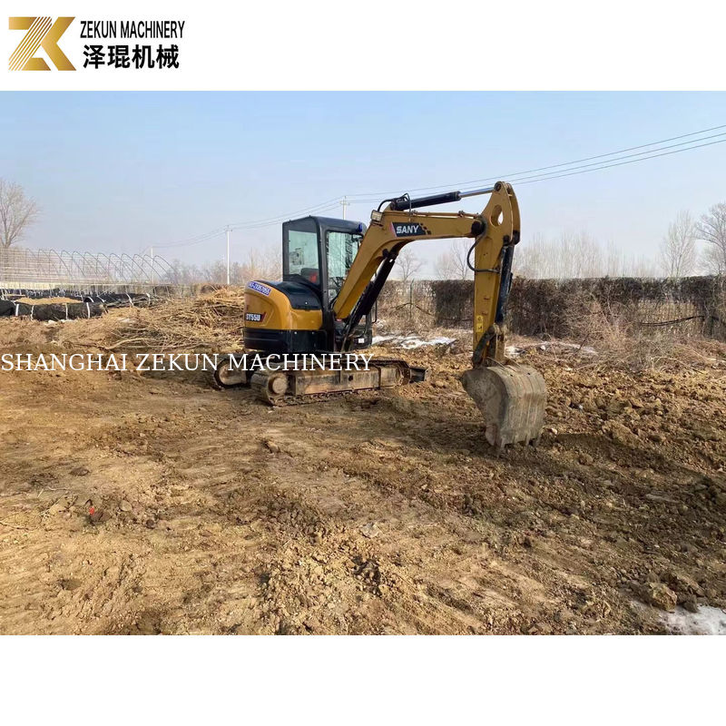 SANY SY55U 5.5T अन्य हाइड्रोलिक पंप के साथ इस्तेमाल किया गया मिनी खुदाई मशीन अच्छी स्थिति में