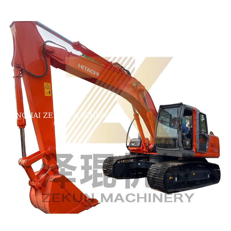 110 KW सेकंड-हैंड खुदाई मशीन ZX200 आपके निर्माण आवश्यकताओं के लिए इस्तेमाल किया भारी खुदाई मशीन