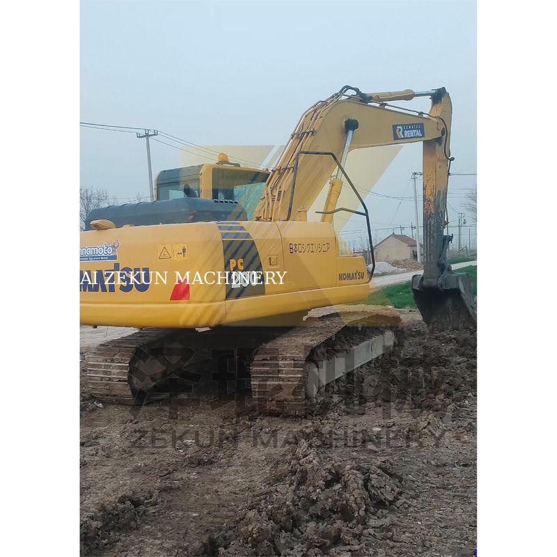 कोमात्सु PC200-7 PC200-8N1 शंघाई में 110KW इंजन के साथ क्रॉलर खुदाई खुदाई