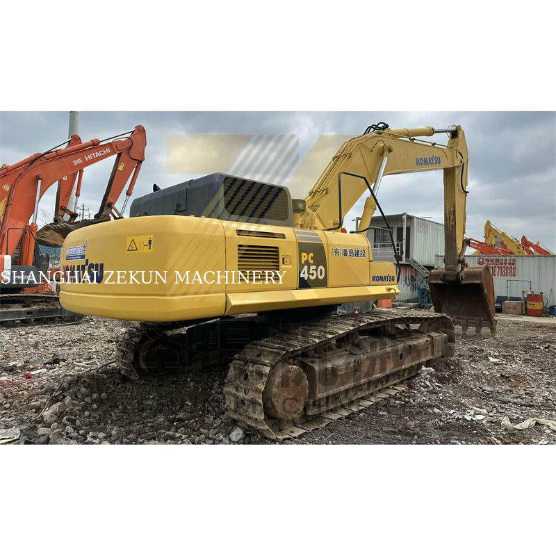 मूल जापानी Xilanh मॉडल 2023 के साथ प्रयुक्त मल्टीफंक्शन Komatsu PC450-8 खुदाई मशीन