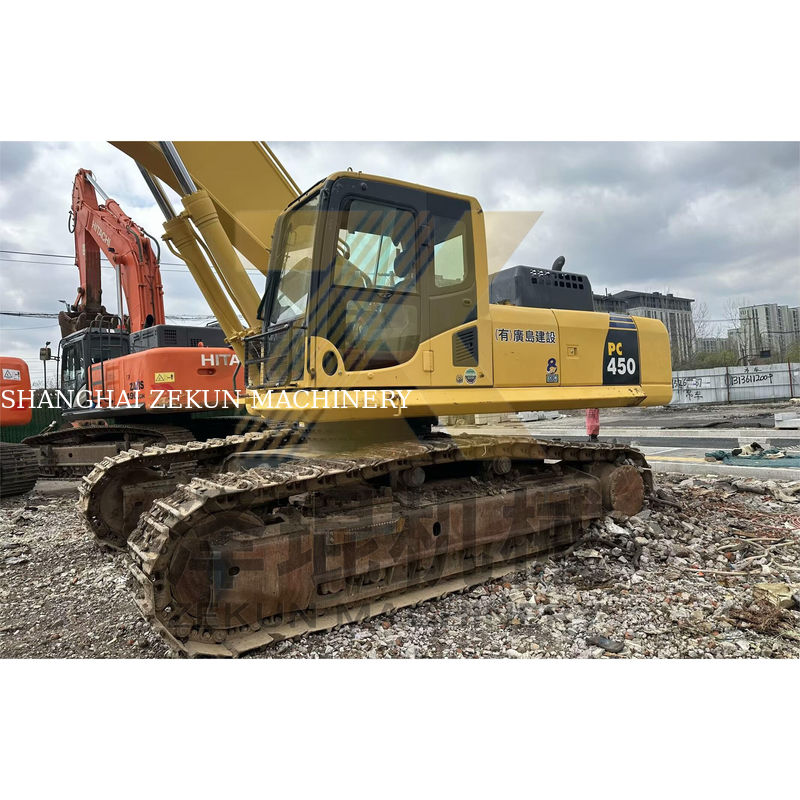 मूल जापानी Xilanh मॉडल 2023 के साथ प्रयुक्त मल्टीफंक्शन Komatsu PC450-8 खुदाई मशीन