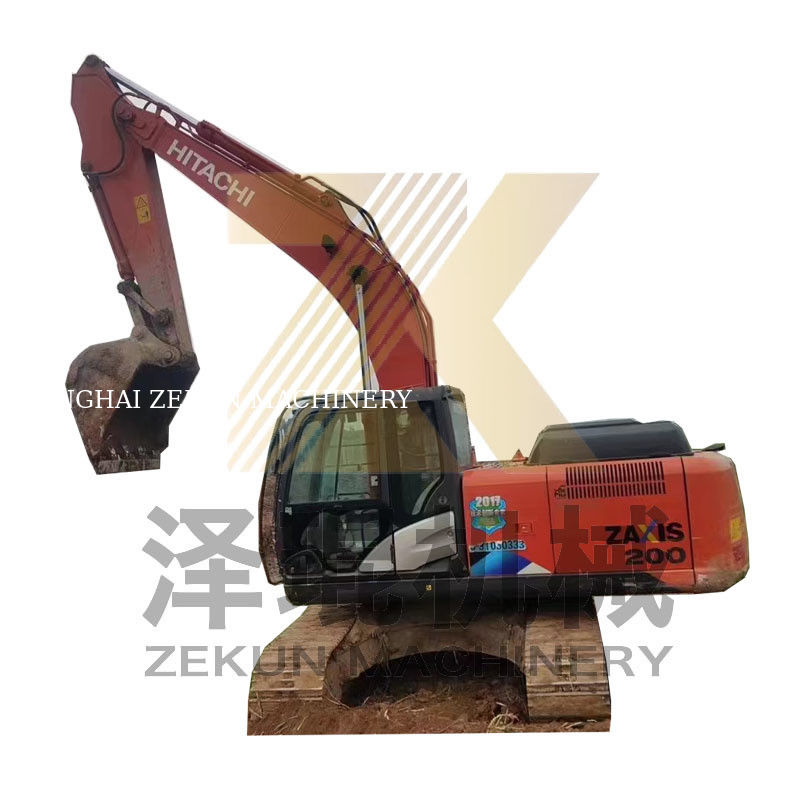 4475 कामकाजी घंटों का उपयोग किया गया हिताची ZX200 ZX200-3 ZX200-6 क्रॉलर निर्माण के लिए खुदाई मशीन