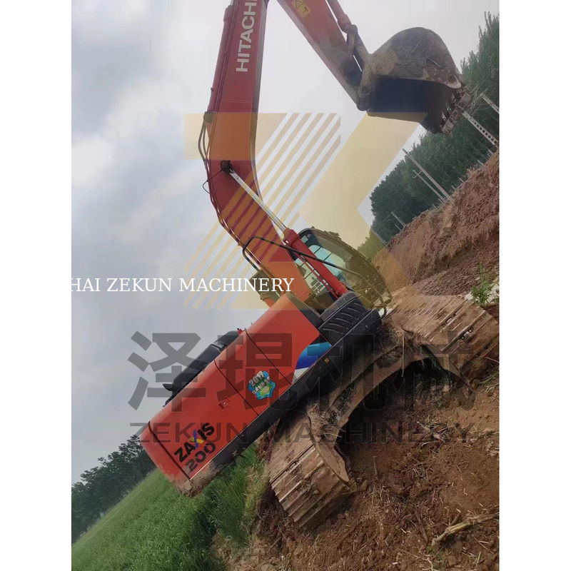 4475 कामकाजी घंटों का उपयोग किया गया हिताची ZX200 ZX200-3 ZX200-6 क्रॉलर निर्माण के लिए खुदाई मशीन