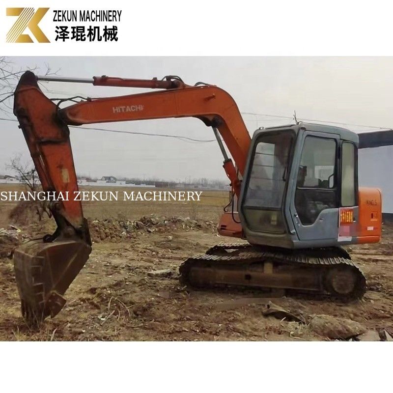 मैनुअल खुदाई Hitachi ZX60 क्रॉलर खुदाई 0.22m3 बाल्टी क्षमता 2013 वर्ष
