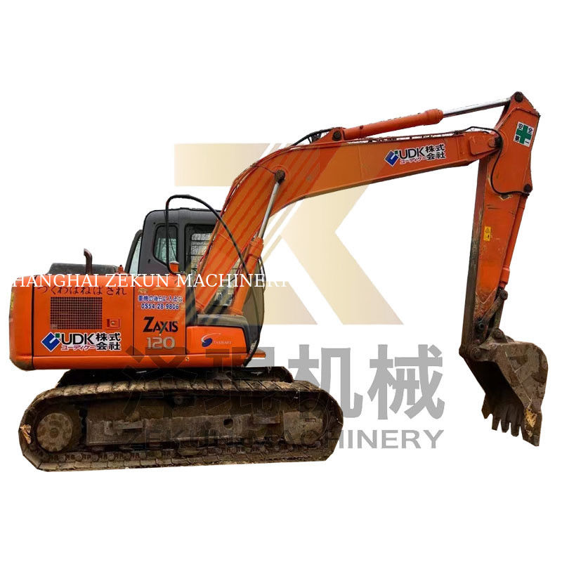 4001-6000 कार्य घंटों हिताची ZX120-6 ISUZU इंजन के साथ दूसरे हाथ मिनी खुदाई मशीन