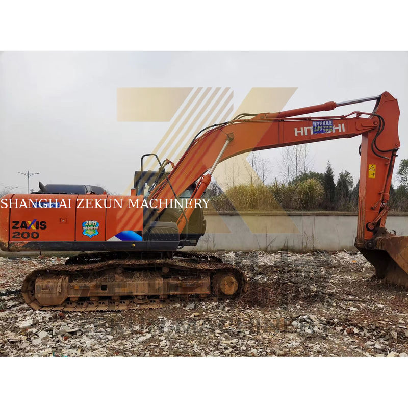 आपकी निर्माण आवश्यकताओं के लिए इस्तेमाल किया हिताची ZX200-5 खुदाई मशीन 20 टन मूल जापान
