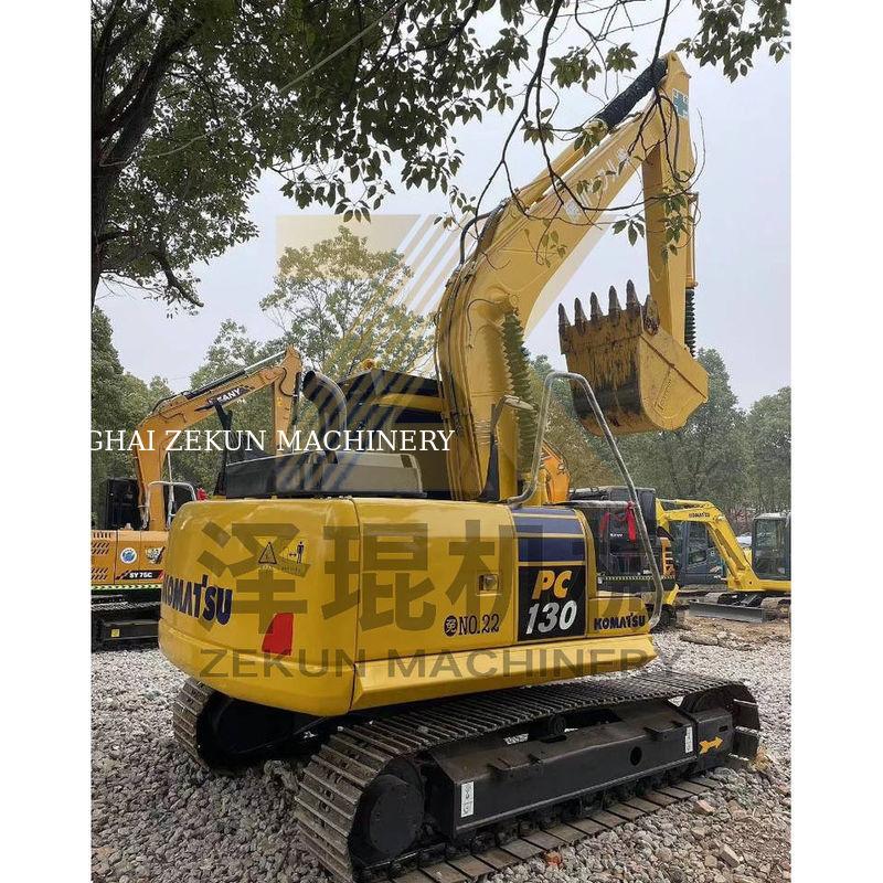 2020 प्रयुक्त कोमात्सु PC130-7 हाइड्रोलिक खुदाई 13 टन मिनी खुदाई 0.53M3 बाल्टी क्षमता