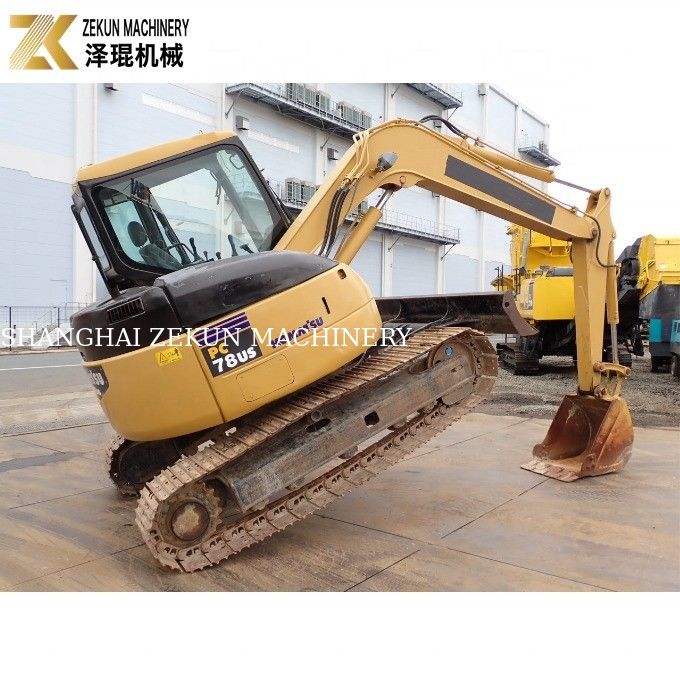7 टन जापान मिनी प्रयुक्त कोमात्सु PC78US खुदाई मशीन PC78 US वर्ष मशीन वजन 7630 KG