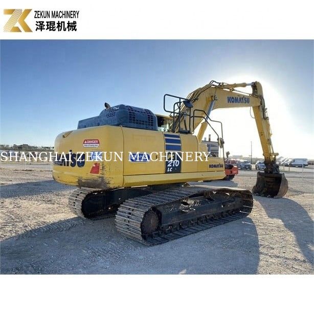 प्रयुक्त कोमात्सु पीसी 210-एलसी 7 रबर पैड के साथ क्रॉलर खुदाई मशीन 20900 KG