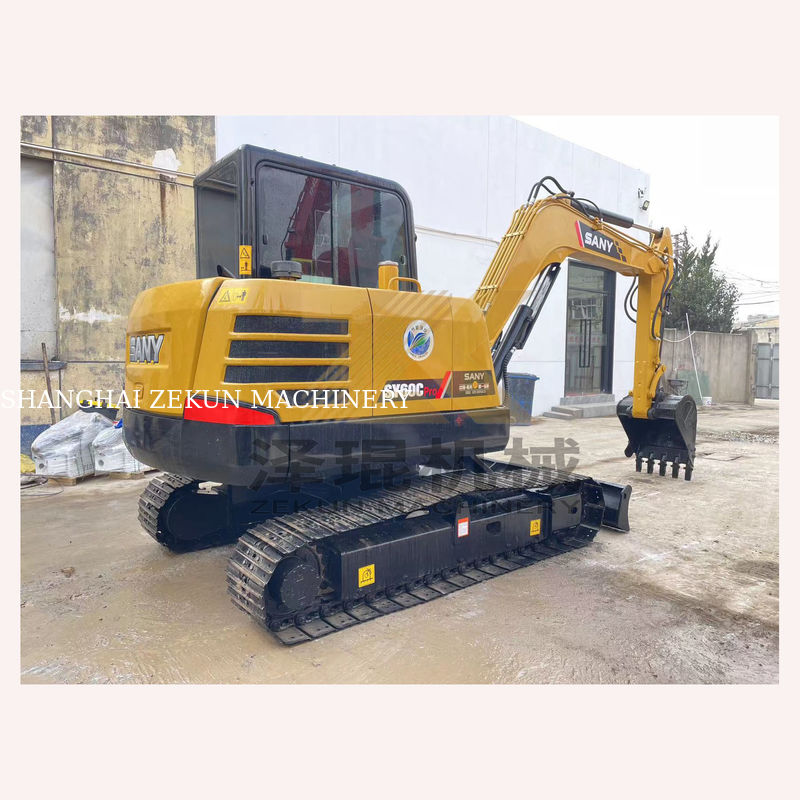 Sany SY60C प्रो खुदाई मशीन 0-2000 कार्य घंटे 36KW निर्माण परियोजनाओं के लिए एकदम सही