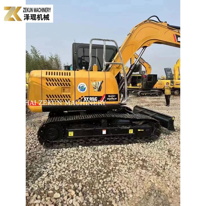 आयातित इंजन Sany SY95C PRO 9 टन उत्खनन उपकरण निर्माण परियोजनाओं के लिए एकदम सही