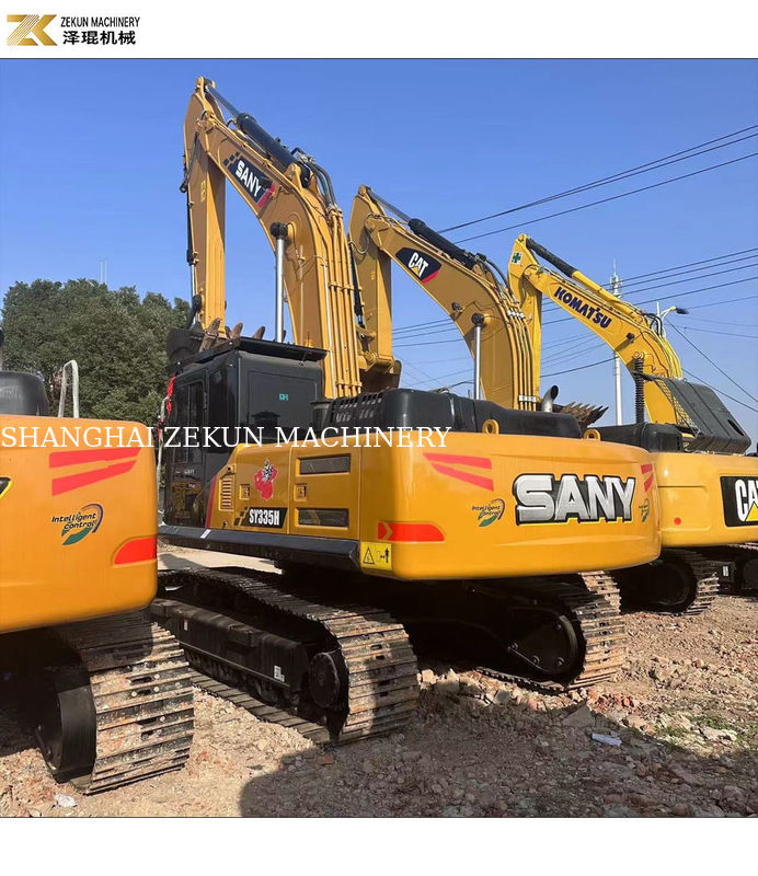 मूल प्रयुक्त Sany 335 उत्खनन मशीन इंजन में Sany मशीन वजन 35000 KG