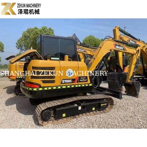 36KW सेकंड हैंड मिनी एक्सकेवेटर Sany SY60 Excavator SY 60C आपके बजट के भीतर के लिए