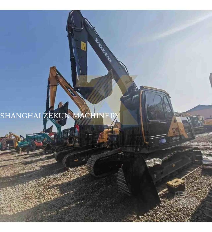वोल्वो EC140DL खुदाई मशीन इस्तेमाल किया अच्छी तरह से बनाए रखा D3.8E इंजन 14 टन परिचालन वजन