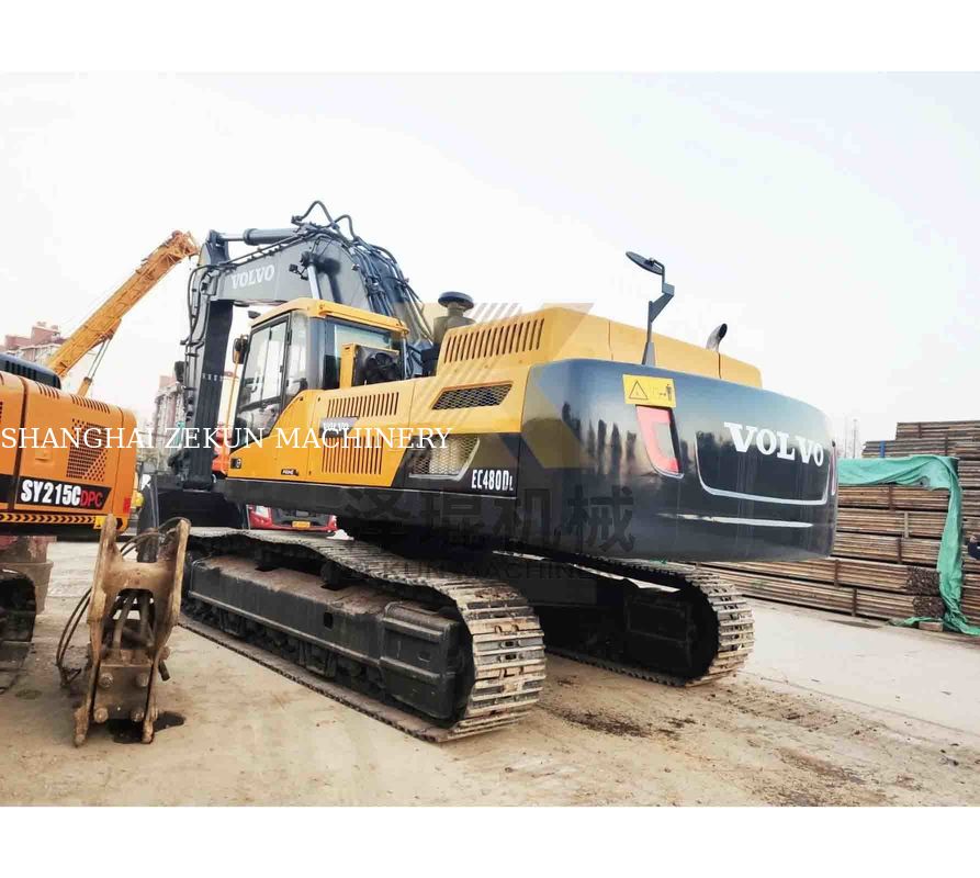 प्रयुक्त वोल्वो EC480DL खुदाई मशीन 270KW शक्ति और 1.77 3.8 m3 बाल्टी क्षमता