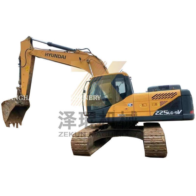 प्रयुक्त HYUNDAI 225LC-9S खुदाई मशीन 112KW पावर कोरिया में मूल स्टॉक