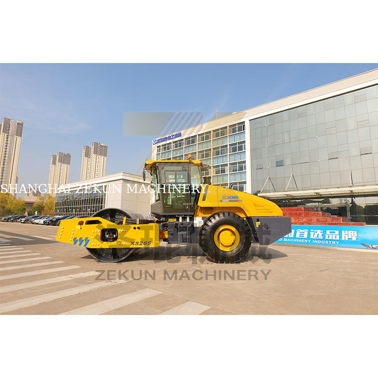 26T XCMG XS265 हाइड्रोलिक सिंगल ड्रम रोलर