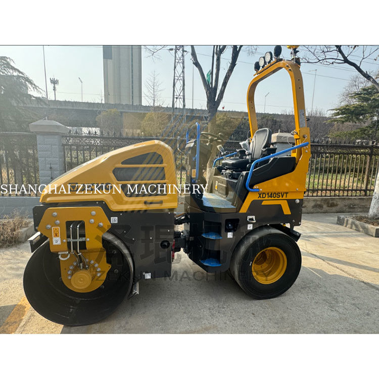 4 टन मिनी वाइब्रेटर रोड रोलर XCMG XD140SVT EU स्टेज III