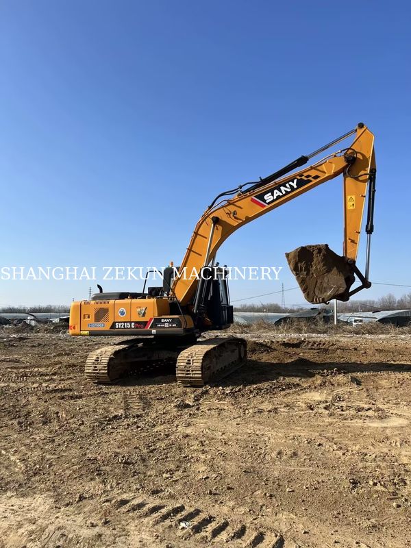 2019 Sany SY215C खुदाई मशीन 21 टन कम घंटे निर्माण व्यवसाय के लिए शीर्ष विकल्प