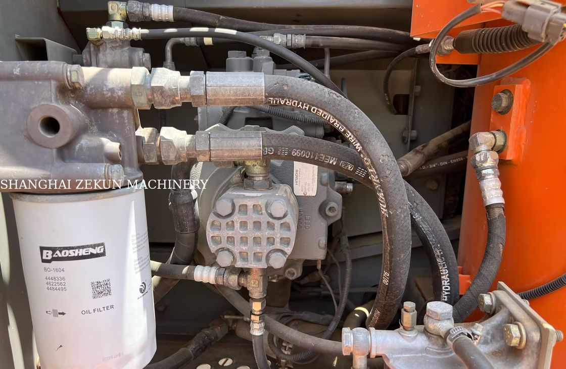 हिताची ZX120-6 खुदाई मशीन 14165hrs व्यापारिक जरूरतों के लिए ईंधन टैंक क्षमता 240 L हाइड्रोलिक दबाव 34.3 एमपीए