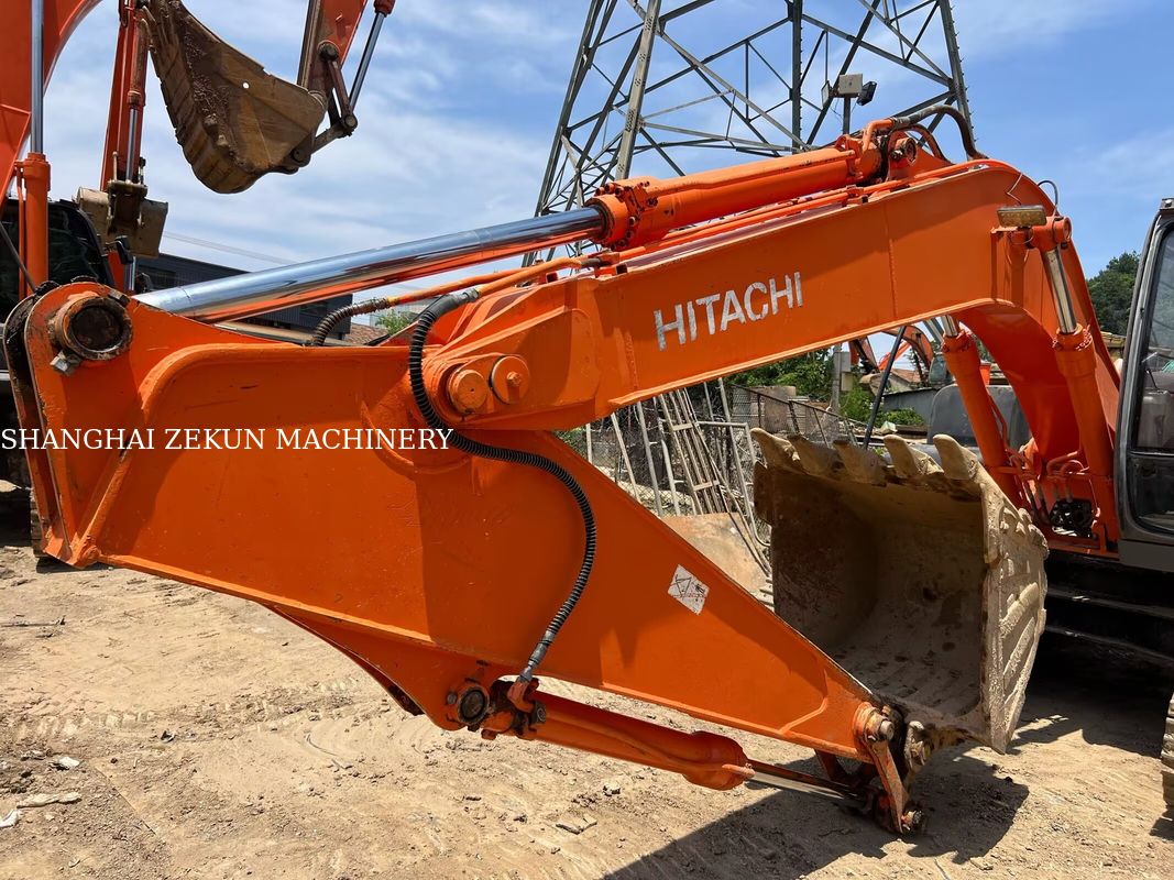 हिताची ZX120-6 खुदाई मशीन 14165hrs व्यापारिक जरूरतों के लिए ईंधन टैंक क्षमता 240 L हाइड्रोलिक दबाव 34.3 एमपीए